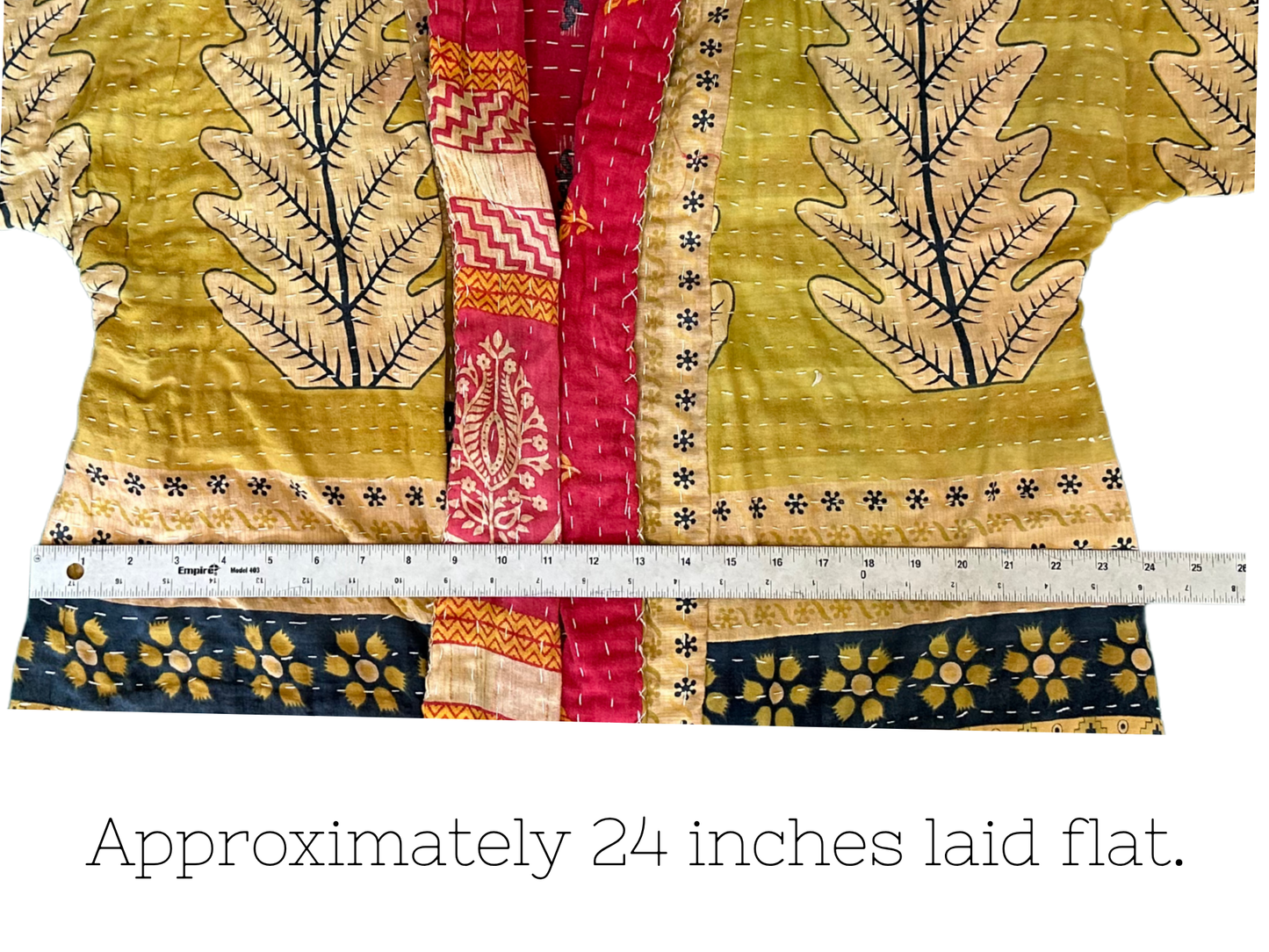 Gold Leaf Kantha Kimono