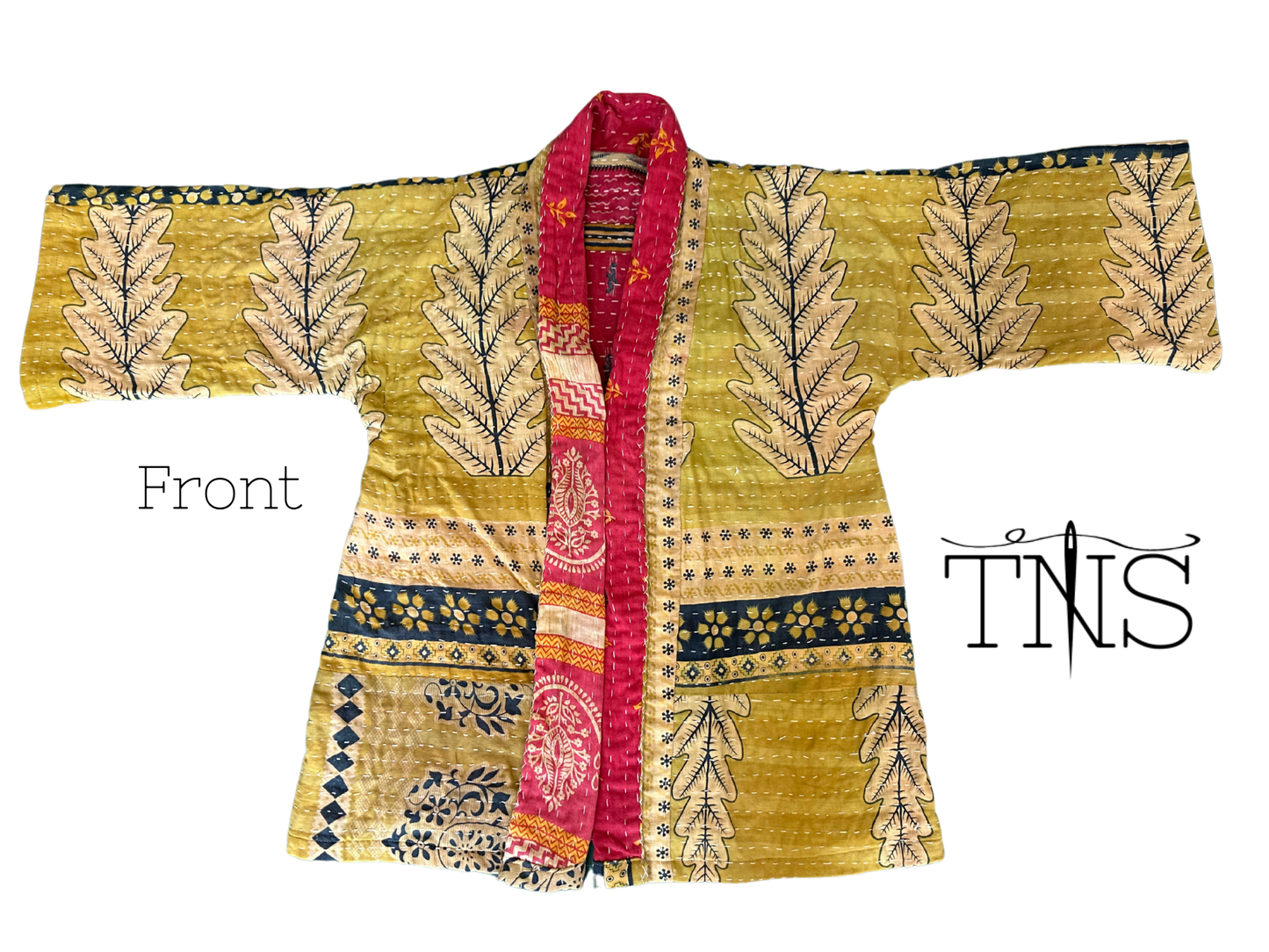 Gold Leaf Kantha Kimono