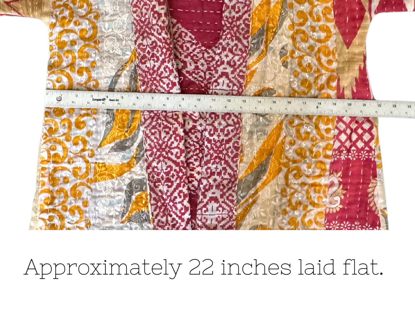 Red & Yellow Kantha Kimono