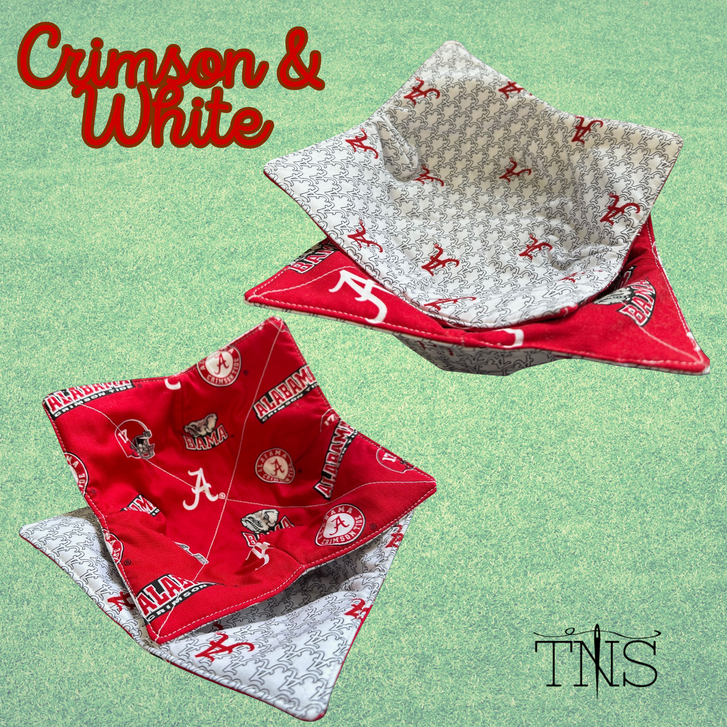 Alabama Roll Tide Bowl Cozies: Crimson & White