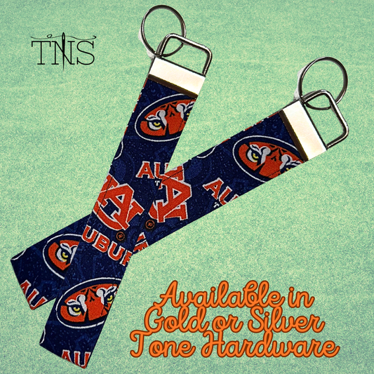 Auburn 6" Wristlet Keychain in Blue