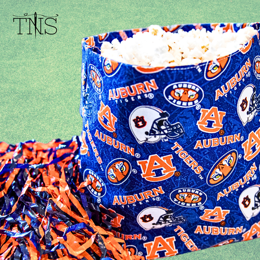 Auburn War Eagle Reusable Eco-Friendly Microwave Popcorn Bag