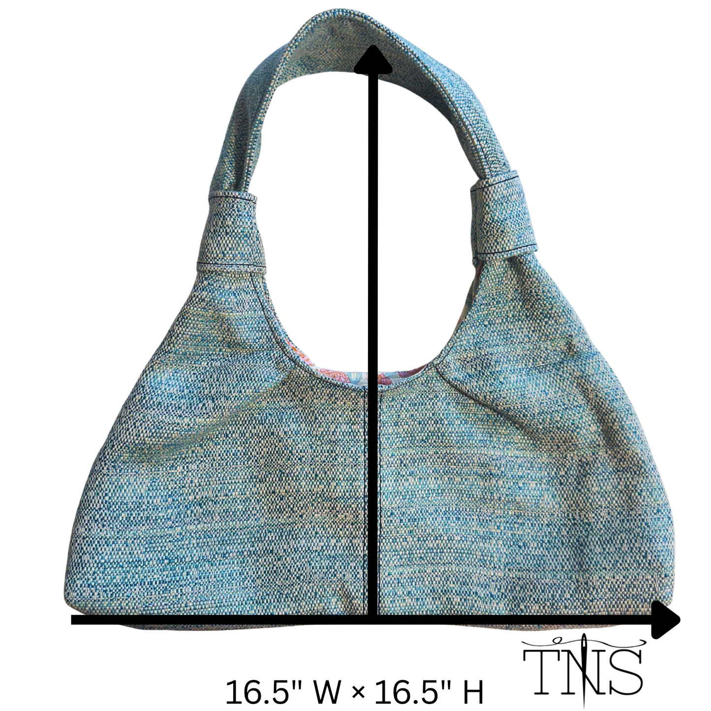 Blue Slouch Handbag