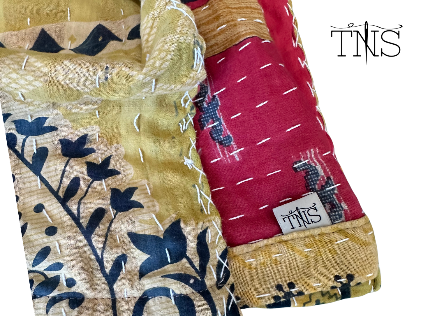 Gold Leaf Kantha Kimono