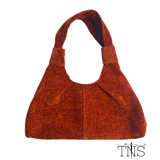 The Turkey Bag  - Warm Rust Velvet