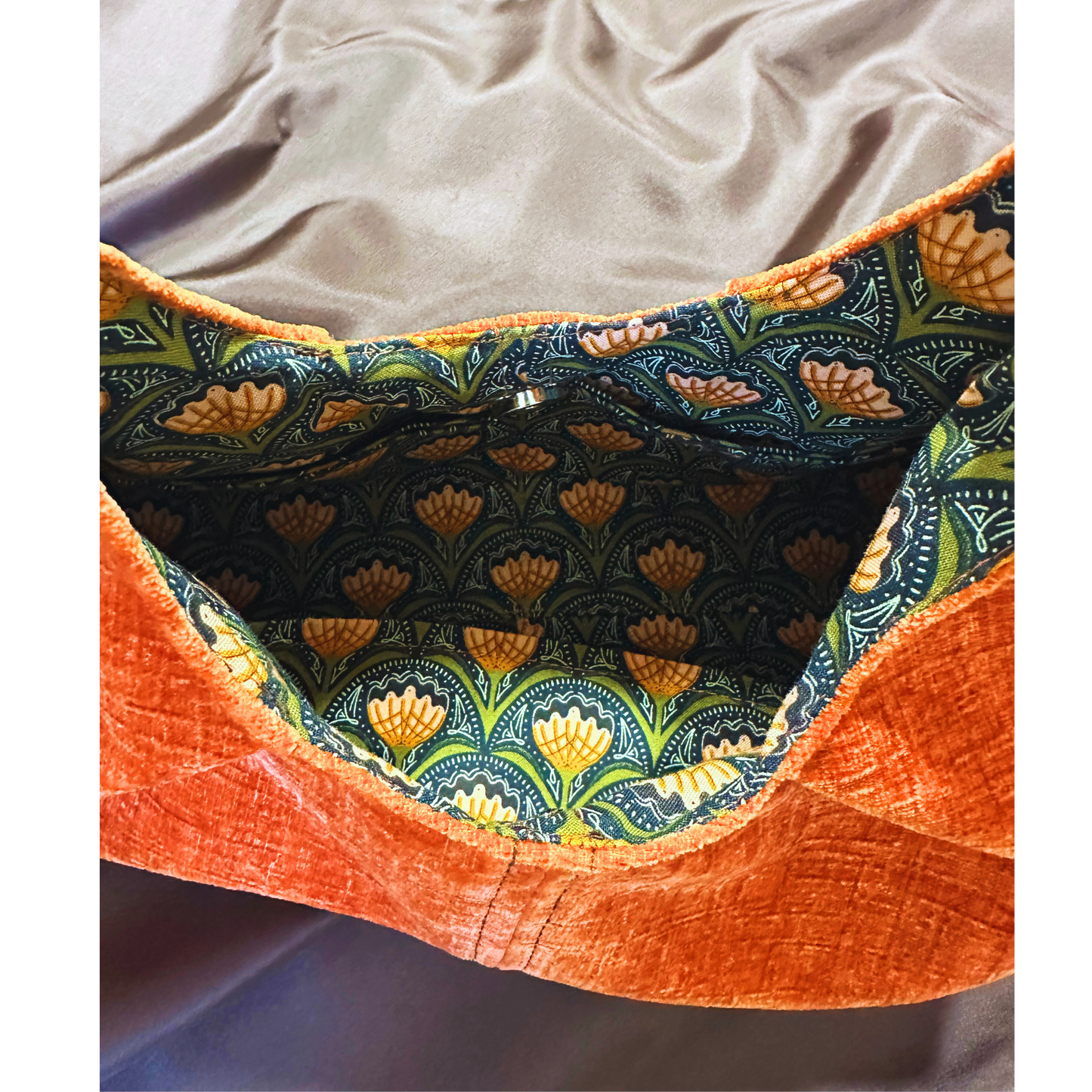 The Turkey Bag  - Warm Rust Velvet