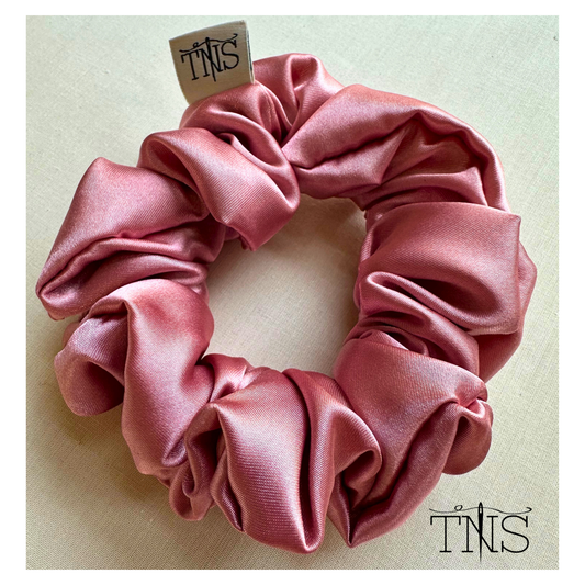 Morganite Satin Medium Scrunchie - TNS Jewel Collection