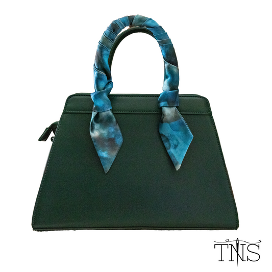 Twilly Scarf Blue Charmeuse (Synthetic)