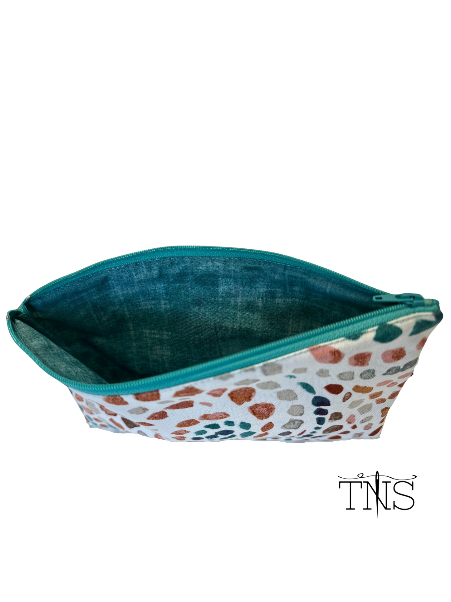 Slimline Zipper Pouch Bag - Colored Spots Canvas