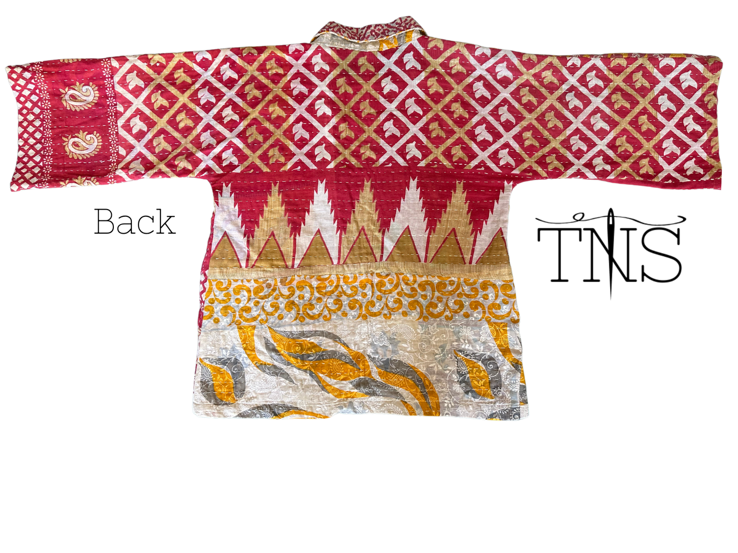 Red & Yellow Kantha Kimono