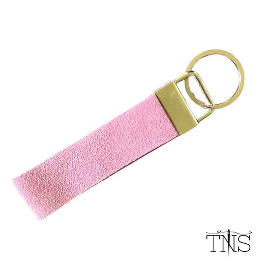 Purple Leather Keychain