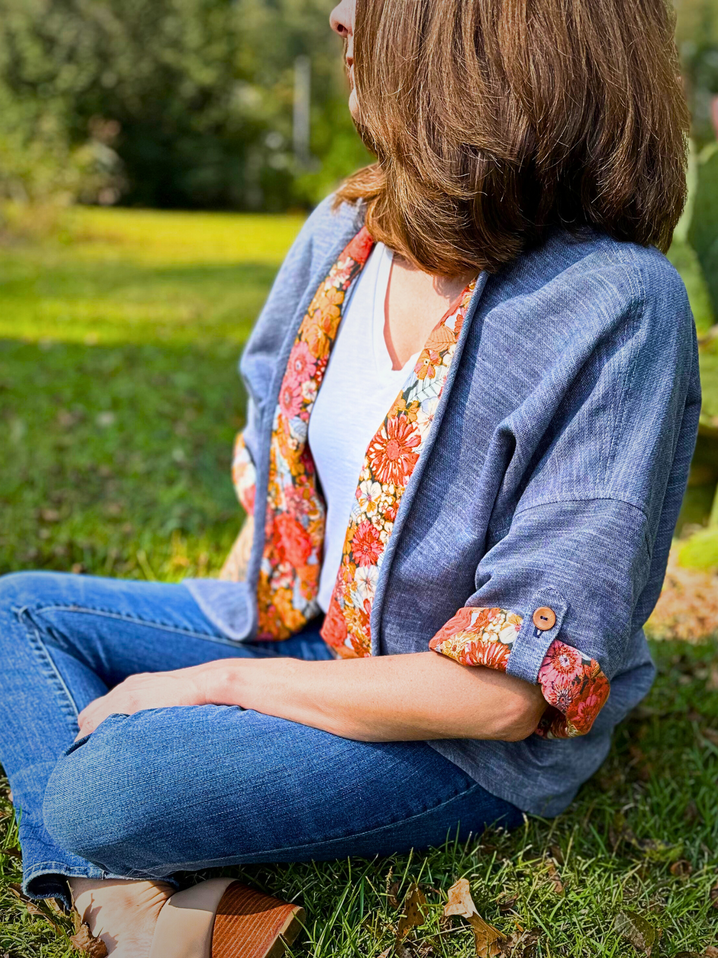 The Maison Kimono - Zinnia Garden