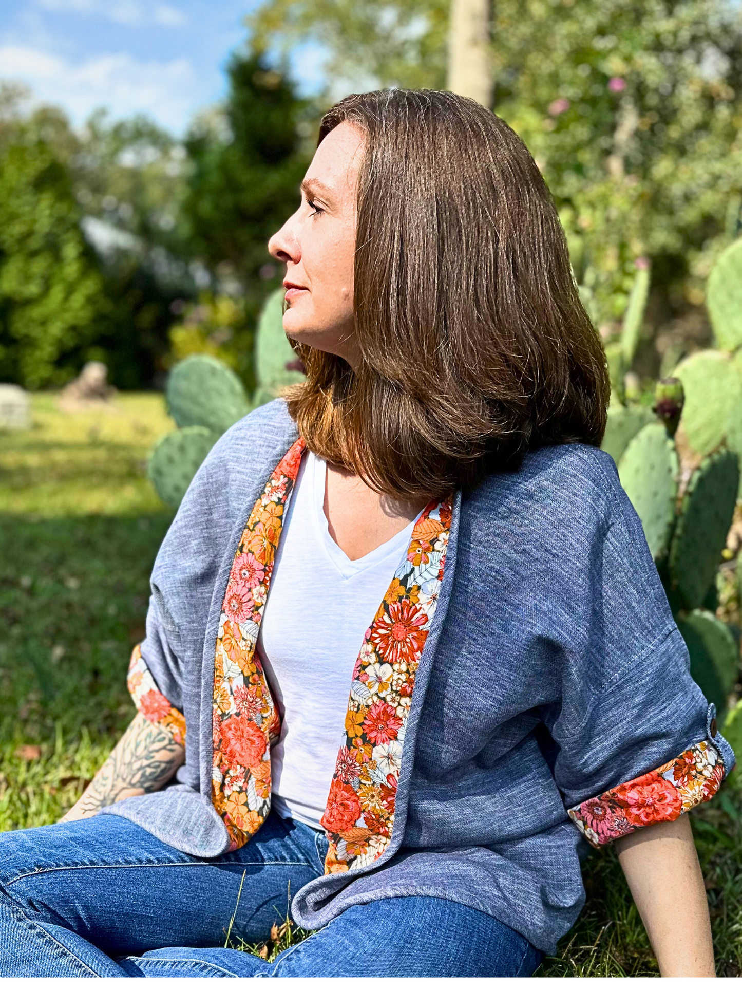The Maison Kimono - Zinnia Garden