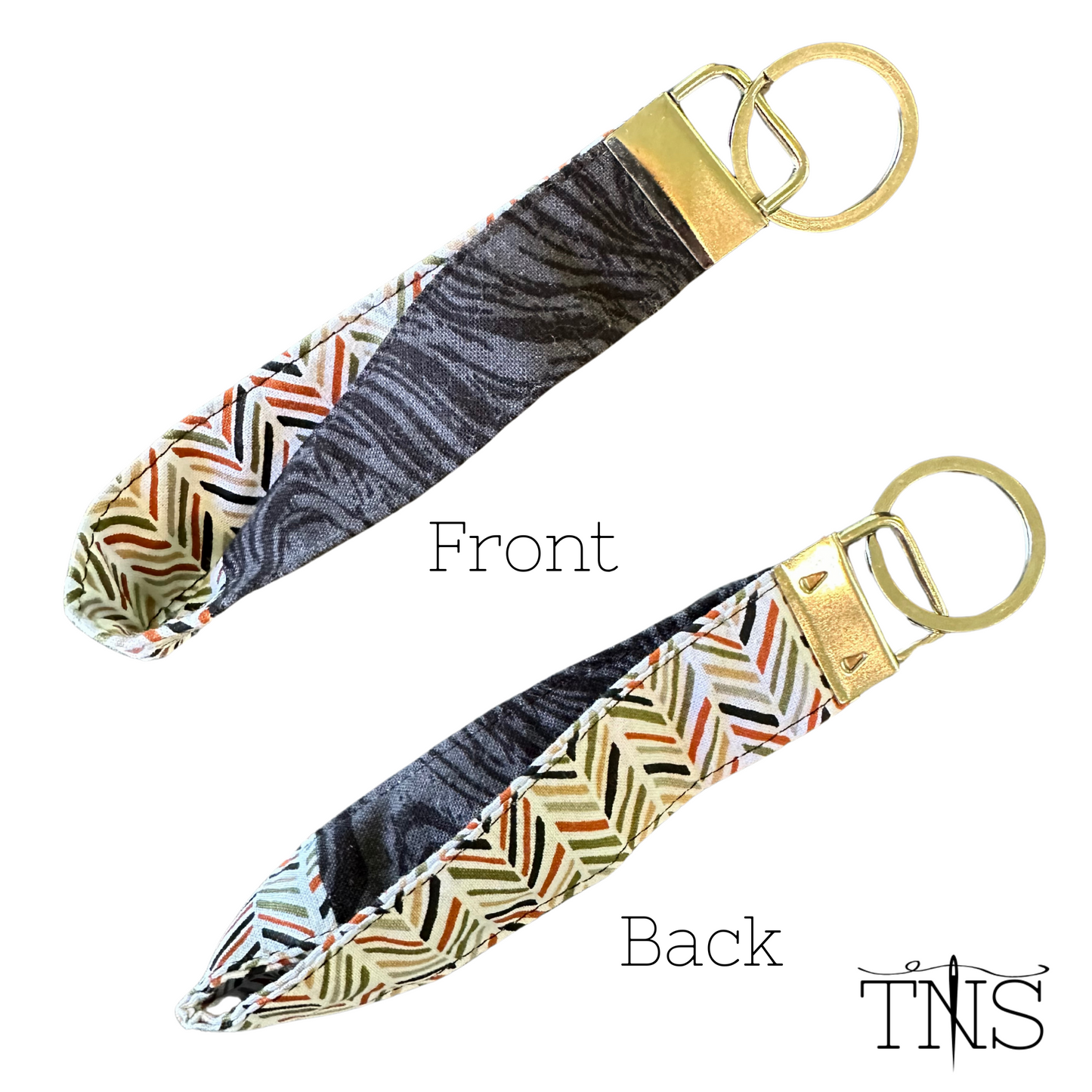 Zebra & Arrow Twisted Keychain
