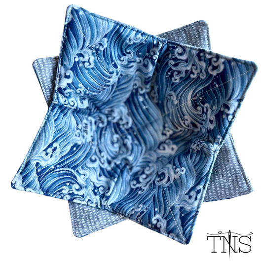 Blue Wave Bowl Cozy