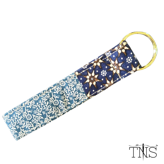 Blue Starburst Keychain
