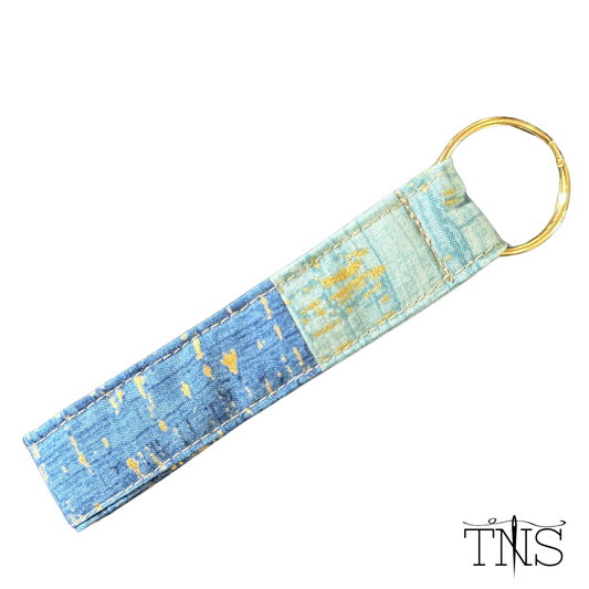 Blue & Teal Mod Keychain