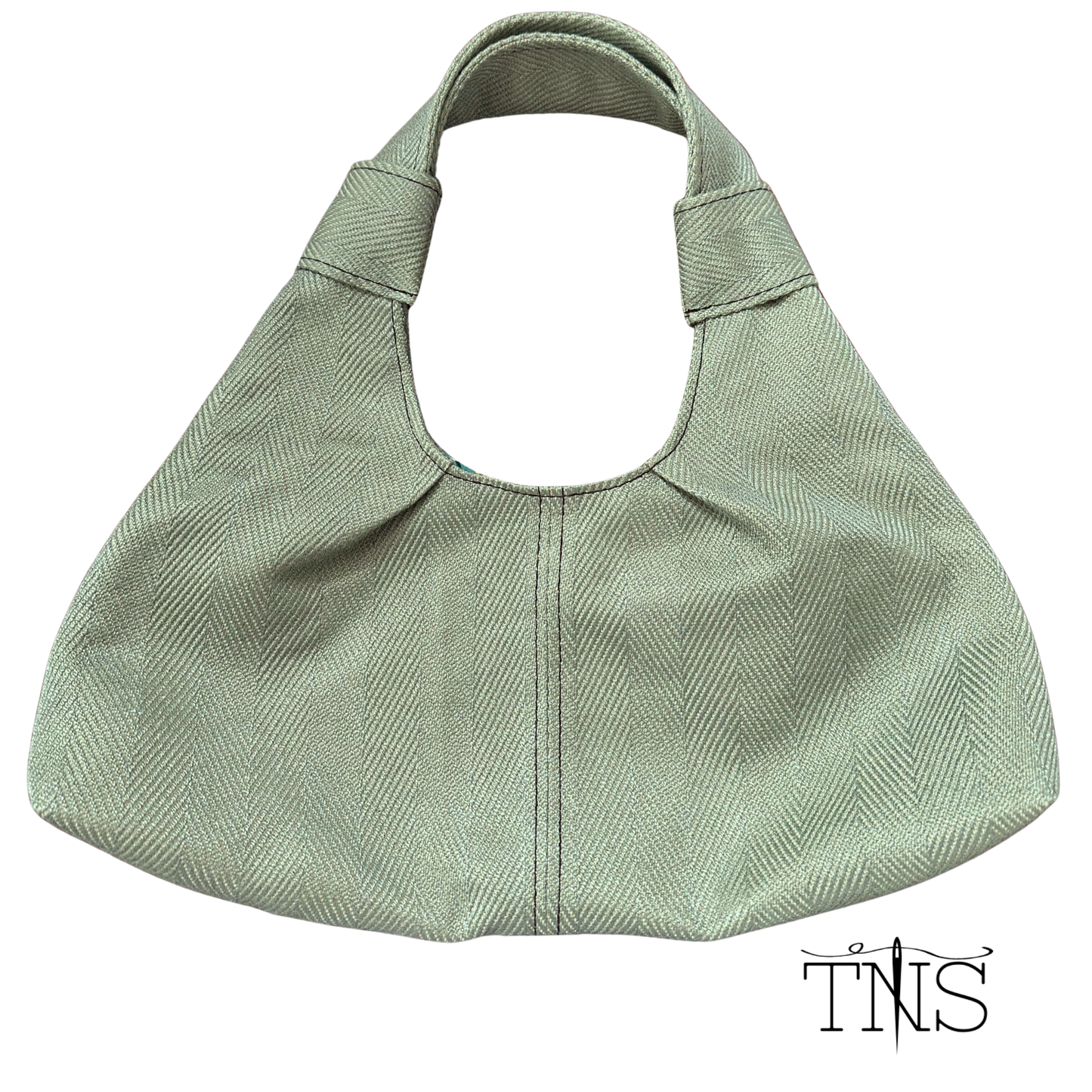 The Turkey Bag - Sage Herringbone