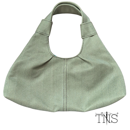 The Turkey Bag - Sage Herringbone