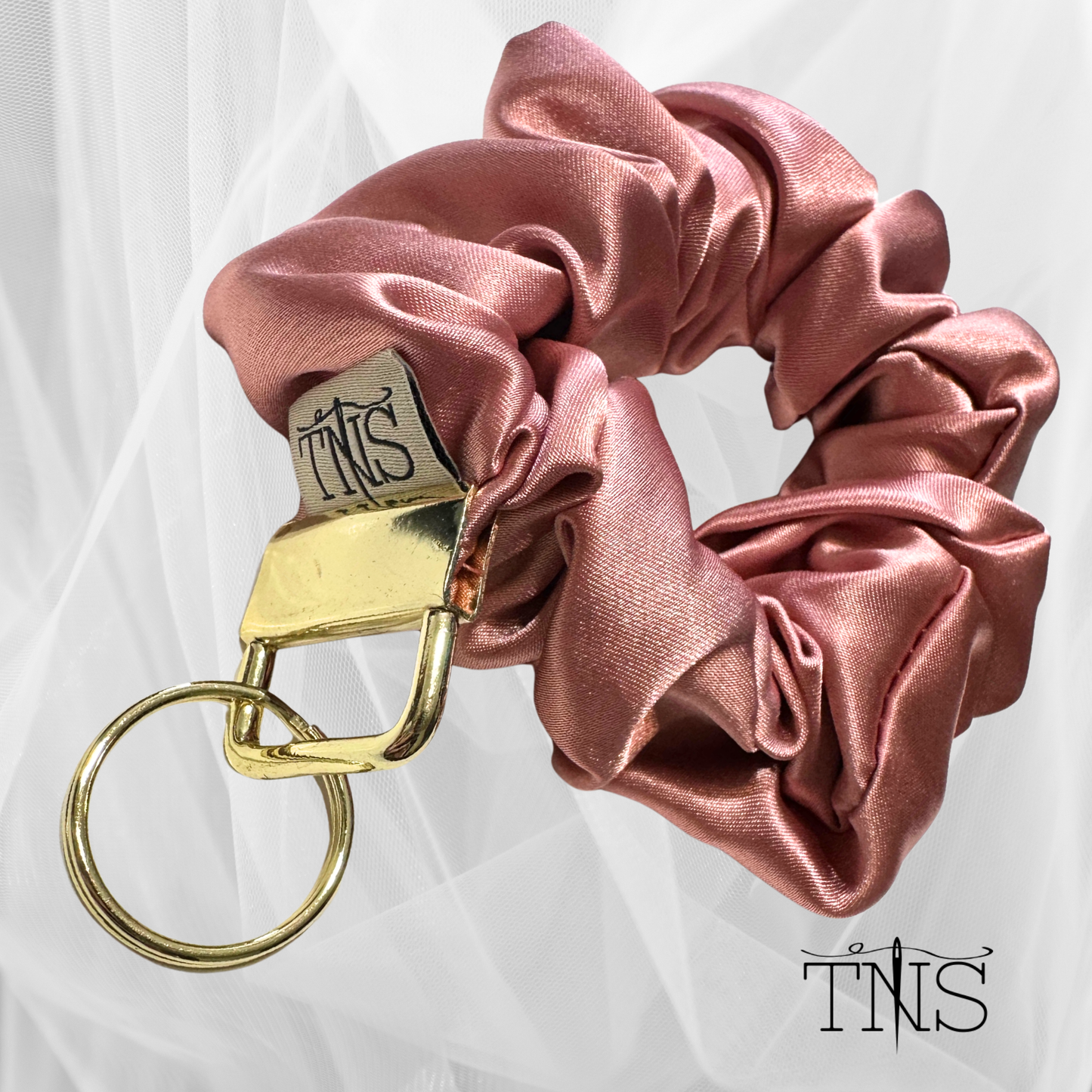 Scrunchie-Style Wristlet Key Fob - TNS Jewel Collection