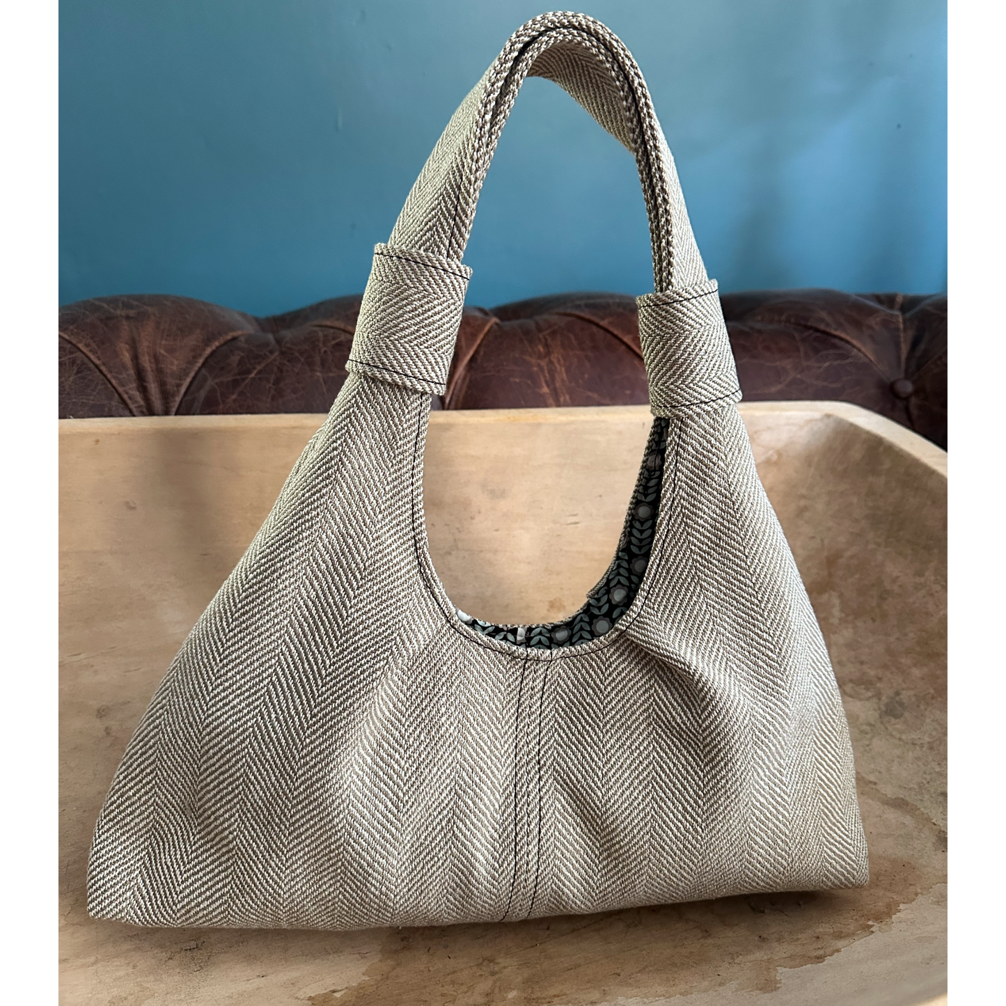 The Turkey Bag - Oatmeal Herringbone