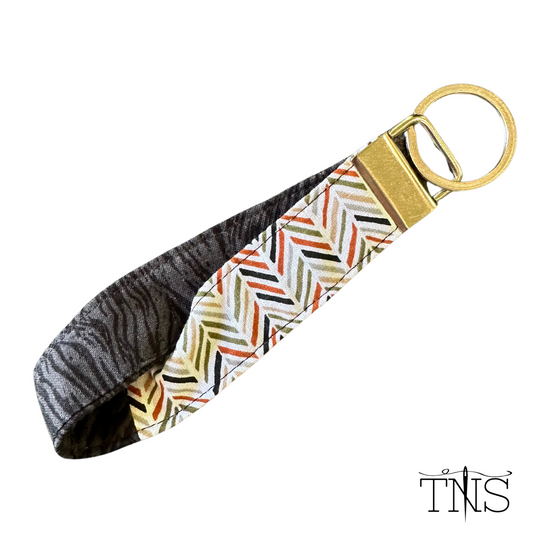 Arrow & Zebra Twisted Keychain