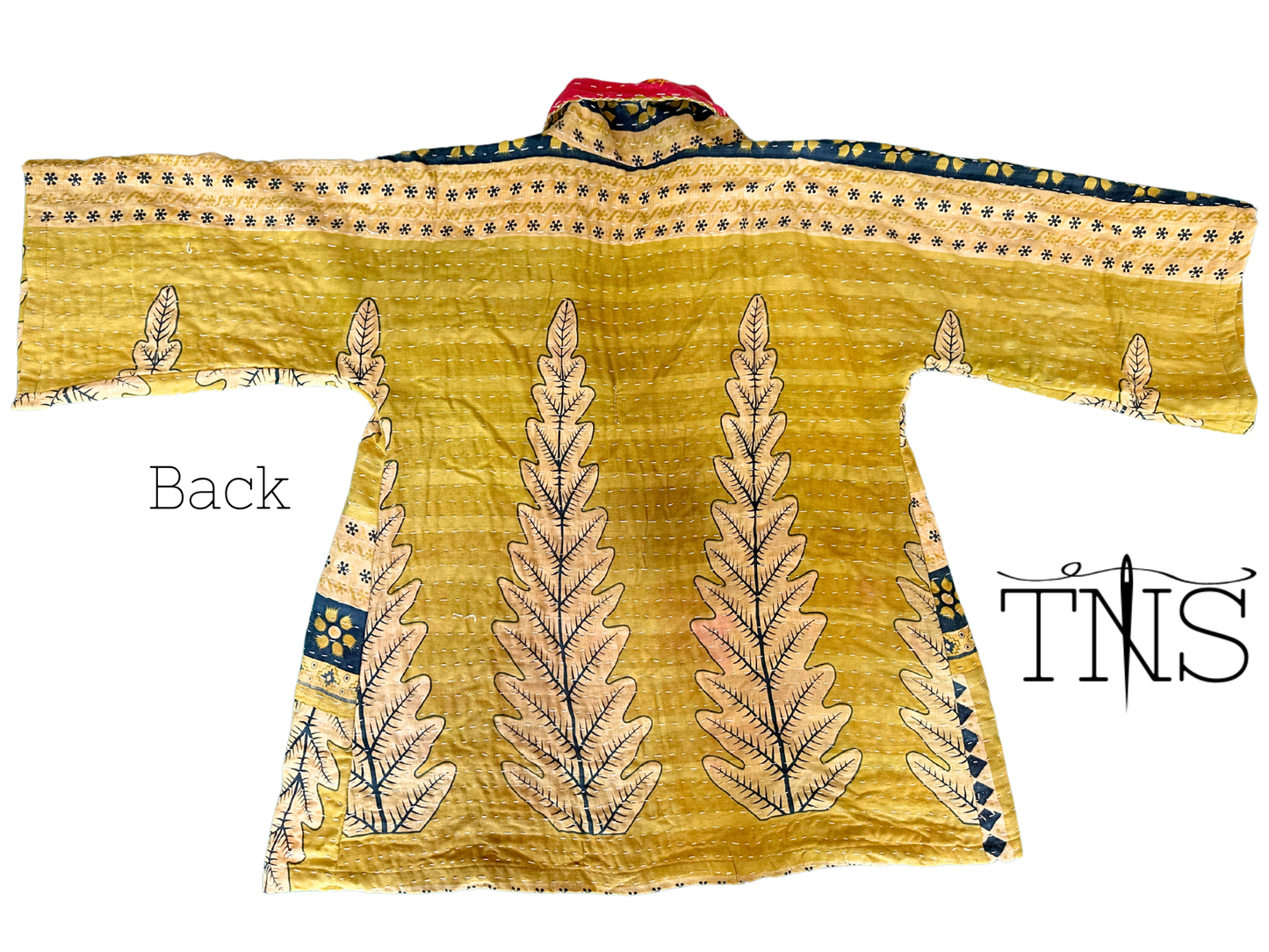 Gold Leaf Kantha Kimono