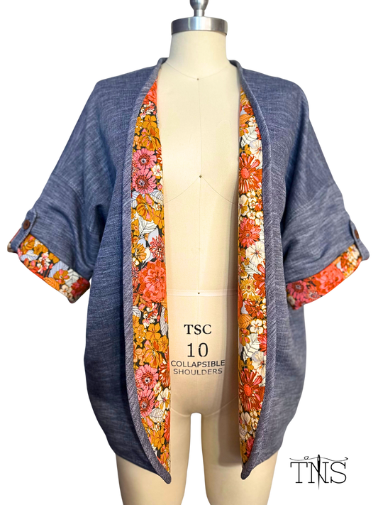 The Maison Kimono - Zinnia Garden