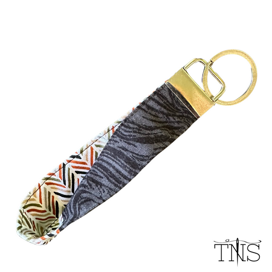 Zebra & Arrow Twisted Keychain